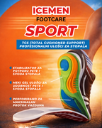 Icemen sportski anatomski uložak za obuću