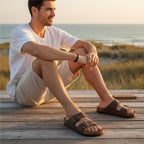 Capone Double Band Buckle Men Sandal